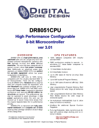 Datasheet DR8051 manufacturer Неопределенные